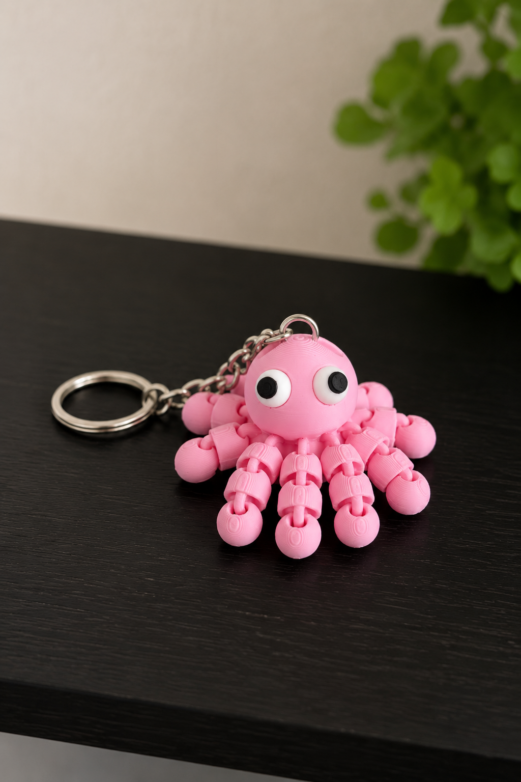 Articulated Octopus Keychain